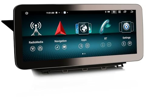Erisin 12.3 Android 14 8-Core 8GB+128GB Radio de Coche Estéreo Navegación de Automóvil para Mercedes-Benz Clase GLK X204 2013-2015 Sistema NTG 4.5 IPS CarPlay Android Auto Bluetooth 5.0 WiFi CANBUS
