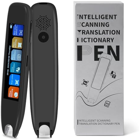 ConBlom Scan Übersetzer Stift, Online 142 Sprachen Scan Reader Pen Lesestift mit 3,7 Zoll Touchscreen, Echtzeit-Scan-Lesestift für Legasthenie (S65Pro)