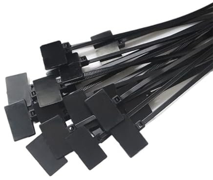 Repere fil electrique Étiquettes d'attaches de câble en Nylon, facile à marquer, 4x100mm, 150 pièces, marqueurs d'attaches à boucle en plastique, attaches de câble autobloquantes à fermeture éclair(10