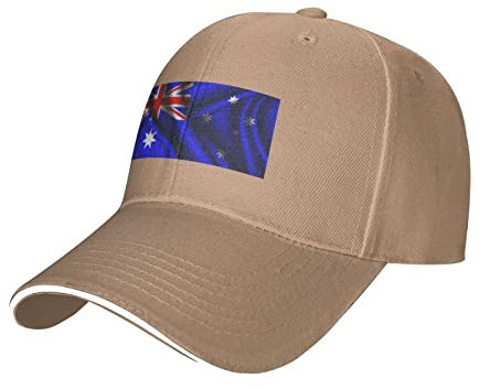 TDTRADD Baseballkappe, Flagge von Australien, Schirmmütze, lässig, atmungsaktiv, Sportmütze, Sonnenhut, Unisex, für Männer und Frauen, natürlich, mehrfarbig, Einheitsgröße