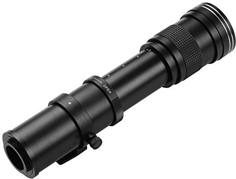 Objectif Zoom Super Téléobjectif, 420-800 Mm F/8.3-16, Appareil Photo NEX à Monture E, Monture T2, pour Appareils Photo Numériques (Black)