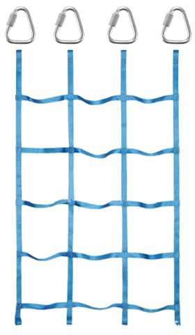 Climbing Net for Kids Outdoor, 1.8x1.1m Climbing Cargo Net Kids, Climbing Net for Playground Treehouse Jungle Gyms Backyard School, N-inja Obstacle Course Accessories for Kids