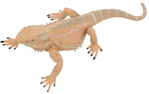 Abaodam Realistische Bartagamen Figur Kunststoff Echsen Reptilienmodell Als Lernspielzeug Junge Mädchen Spielzeug Deko Für Garten Und Desktop Leicht Beweglich Und Detailgetreu