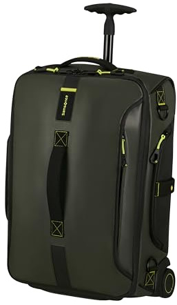 Samsonite Paradiver Light - Borsa da Viaggio/Zaino con 2 Ruote S, 55 cm, 51 L, Verde Giungla