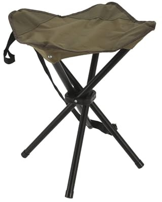 Well Home Taburete con 4 Patas Plegable en Acero y poliéster 33x33x40cm