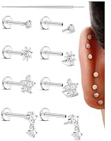 16 g, 18 g, 20 g, helixpiercing, guld, silver, tragus, piercing, kirurgiskt stål, conch, piercing, öron, tragus, örhängen, näspiercing, plugg, allergivänlig, conch, labret, medusapiercingar