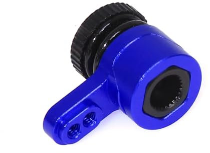 YONMFRDS RC Car DIY Parts For Losi For Mini For Lmt For Arrma 1/18 25T Servo Arm Of For Spring Unloading Rc Crawler Car Truck For Buggy OP Upgrade Parts(Blue)