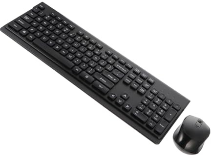 SHINEOFI Tastiera Wireless Ergonomica e Mouse Wireless Set Tastiera USB Cordless Ultrasottile Set e Mouse per Laptop e Slot USB e Batteria