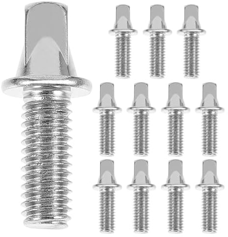 UPKOCH Tornillos De Percusión Para Pedal Caja M6 X 10Mm Pack 12 Accesorios De Hardware Antivibración Para Instrumentos De Percusión