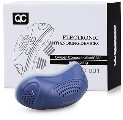 zavando Micro CPAP Anti-Schnarchhilfe Tragbar für Reisen & Zuhause Ohne Maske für Reisen & Zuhause (Blau)