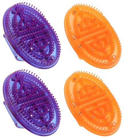 Beaupretty 4Pcs Manual Meridian Massage Brushes Sturdy PVC Material Comfortable Handle for Professional Level Full Body Relaxation Targeted Acupoint Relief Beauty Salon Use