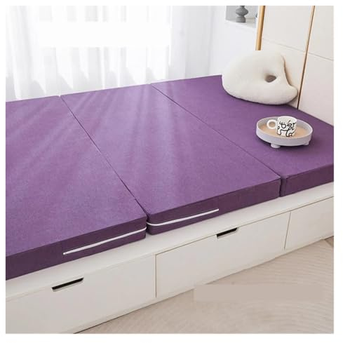 Colchones El tatami doméstico, la estera de esponja plegable está separada por la estera for dormir de un solo piso for estudiantes del dormitorio para la cama(Colour-2(Thick 5cm),150x190cm)