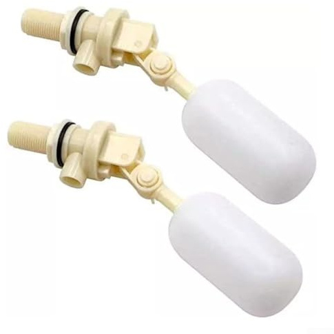 Zilimontt Confezione da 2 valvole a galleggiante da 1/2 pollici, in plastica ABS per un controllo stabile del livello dell'acqua nei serbatoi, riempitrice automatica dell'acqua ad alta pressione per