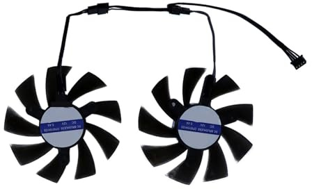 Lot de 2 Ventilateurs for Carte Graphique ZO-T-AC Gaming GTX 1660 Super AMP, RTX 2060 2070 Super MI-NI et ZT-T20710E-10M (CF9015H12S, GA92A2H).(GF9015H12S)