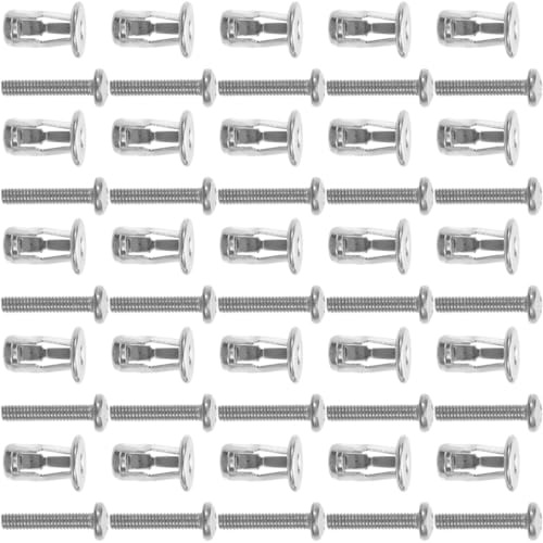 Uonlytech Set 25 Pezzi Dadi di Espansione a Petalo per Ancoraggio Pareti Cave, Viti ad Espansione in Acciaio Zincato Compatibili con Porte e Lamiera, Fissaggio Sicuro e Resistente per Porte