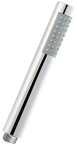 Chrome Pencil Hand Held Mixer Shower Head Universal Easy Clean Handset HO307