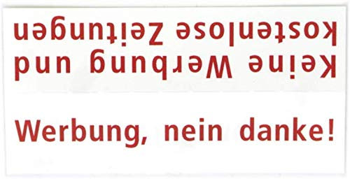 RENZ Namensschildeinlage - Werbung ja/nein 97-9-87252 - für Namensschild 09 (1 Stück)
