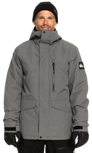 Quiksilver Z0OL0 Mission Solid - Giacca Da Snowboard Da Uomo Giacca Da Snowboard, Uomo, heather grey, S