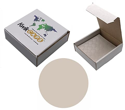 KwikCaps 14mm Screw Covers - EGGER U702 Cashmere x 625 - Self-Adhesive PVC Hole Cover Stickers