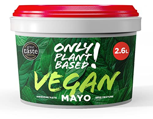 Only! Plant Based Vegan Mayo Mayonnaise Sauce Catering Tub 2.6 Litre (Pack of 1)