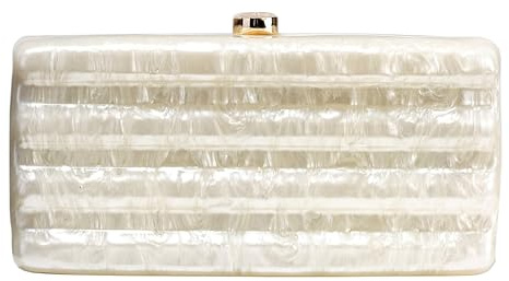 NUSTTAL Women Acrylic Clutch Purse Marbled Evening Shoulder Bag for Wedding Cocktail Party Prom