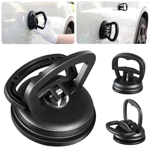JUJOMAT Car Dent Removal Tools,Car Repair Dent Puller,Powerful Dent Puller Set，Window Handle, Refrigerator Door, Mirror, Phone Screen Removal- 3 Pack
