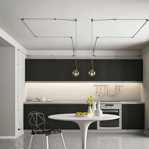Deckenverbinder aus weißem Porzellan (5 Stück) – Dieses Set enthält Kabel, die ideal für die Installation in weißen Porzellandecken sind, um eine effektive und raffinierte Unterstützung zu