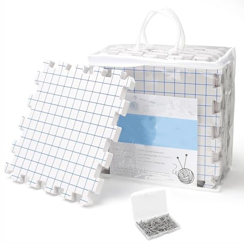 Almohadillas De Ganchillo Extra Gruesas,Almohadilla De Tensión,Set De Almohadillas De Tensión Profunda Con Puntadas De Rejilla,9 Pcs,100 Puntadas t,Para Proyectos De Ganchillo y Fieltro