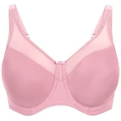Hunkemöller - Soutien-gorge à armatures non rembourré avec effet minimiseur Nina, Mauve, 95C