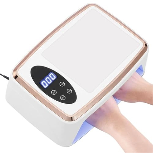 Lampe UV Sèche Ongles, Lampe UV LED 90 LED for manucure et vernis gel, 380 W, professionnelle, avec coussin d'air et sèche-ongles