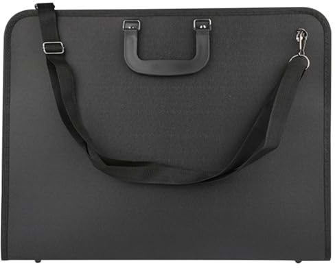 jojofuny Künstlertasche Aufbewahrungstasche 35x46cm mit Griff aus Robustem Material Tragbare Zeichentasche für Künstler und Kunststudenten Praktische Transporttasche für Malutensilien