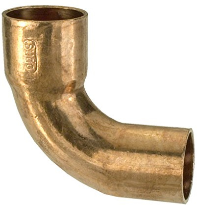 Cornat Löt-Bogen 90 Grad, Kupfer, 1 Muffe, A, B 15 mm, 10 Stück, 1 Stück, T5601A15