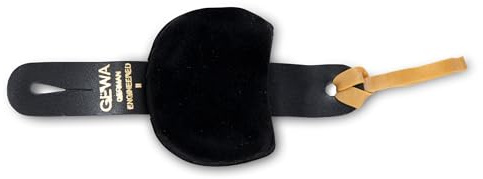 GEWA Schulterkissen Modell II - Mittel - komfortables Schulterpolster für Violine/Viola - Elastische Schaumgummi-Einlage - Größe: 5,5 x 7 cm - Dicke: 2 cm – schwarz