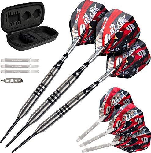 Viper Blitz 95% Tungsten Steel Tip Dart Set with Storage/Travel Case, 26 Grams