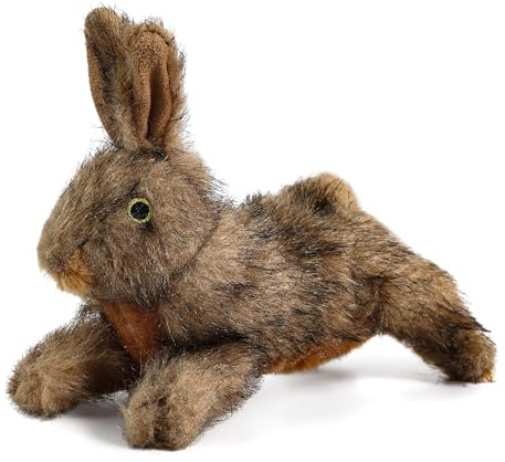 ALL FOR PAWS Pet Plush Rabbit Toys with Squeaker, Durable Soft Dog Chew Squeaky Toys, 6 inches