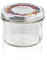 Leifheit Bocal à Confiture en Verre 235 ML, hermétique avec étiquette, Transparent Pratique pour la Conservation de Confiture, gelée, légumes, confits, etc, avec Couvercle à Visser