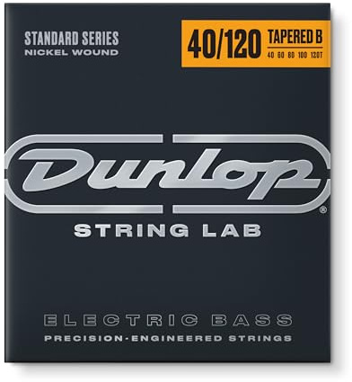Jim Dunlop Standard Series Nickel Wound Tapered Bass Strings 40-120 | 5-String