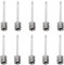 10 Stück Silber Ballpumpe Nadeln, XCOZU Ballnadel Ballpumpennadel, Ballpumpe Fußball/Ballpumpen Ventilnadeln für Fußbälle, Rugby-Bälle, Volleybälle, Netball-Bälle, Ventiladapter