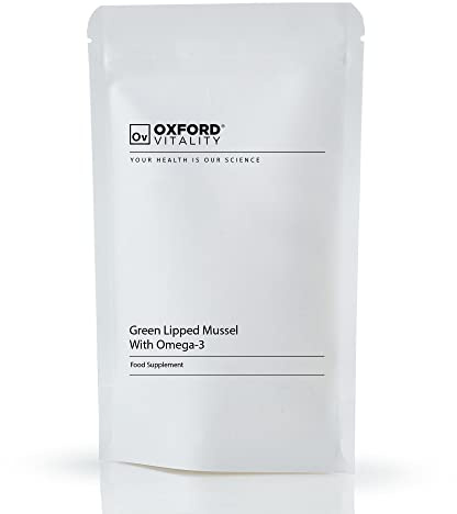 Green Lipped Mussel Capsules with Omega-3 | Antioxidant, Premium Extract, Omega 3 | Oxford Vitality (120)