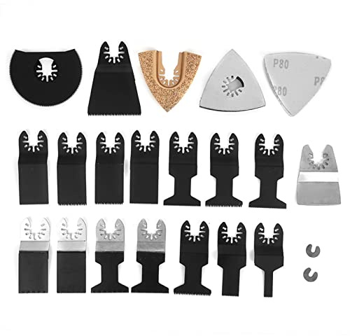 Hojas de sierra oscilantes, accesorios de sierra, multiherramienta oscilante, cuchillas oscilantes multiherramienta para madera, hogar, taller, metal, plásticos
