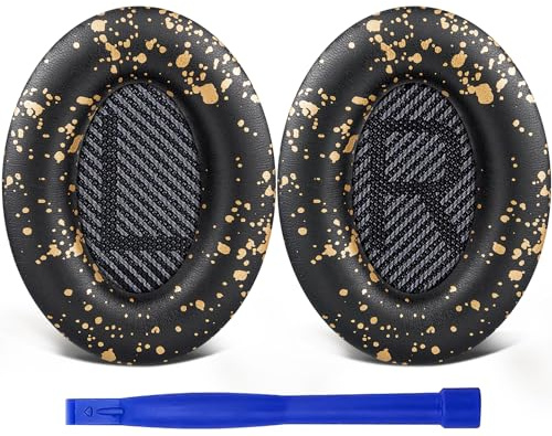 SoloWIT Coussinets d'oreille pour Bose QuietComfort 35 (QC35) et Quiet Comfort 35 II (QC35 II) Supra-auriculaire Casque