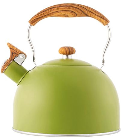 LeGDOr Bouilloire à thé sifflante, théière de 2,6 litres/2,5 litres, Base Universelle pour Induction | Gaz | Théière électrique sifflante Vintage