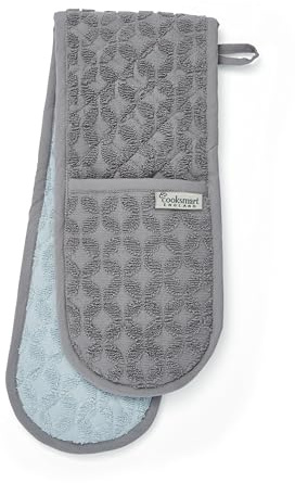 Cooksmart Retro Double Oven Gloves Heat Resistant