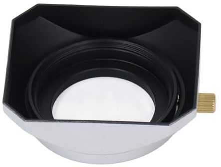 Annadue Paraluce per Fotocamera in Metallo, Paraluce da 39 Mm con Finitura Opaca, Baionetta in Lega di Alluminio, Previene i Danni da Sabbia, Pioggia, per Obiettivo per