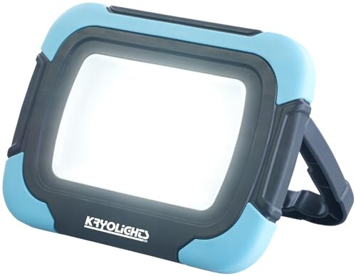 KryoLights LED Fluter Akku: 2in1-LED-Fluter und Powerbank, 1.000 Lumen, 4.000 mAh, 5 Watt, IP54 (Powerbank mit Lampe, Dual, MP3)