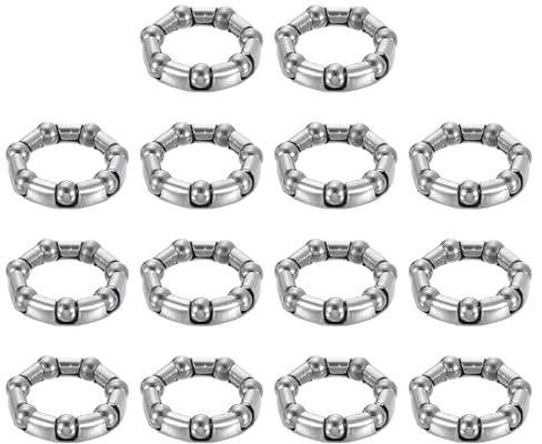 uxcell Bicycle Crank Ball Bearing 5/16Inch (8mm) x 7 Balls, 10pcs Replacement Ball Bearings for Bottom Bracket Bearings Bike Wheel Frame Bearing Repair