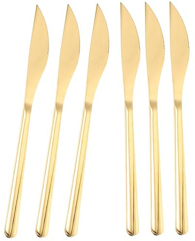 PRETYZOOM 6 Piezas cuchillo de acero inoxidable espátula recipiente para cortar mantequilla talheres aco inocidavel cuchillo chef esparcidor de mermelada japonesa cortador de bistec japones