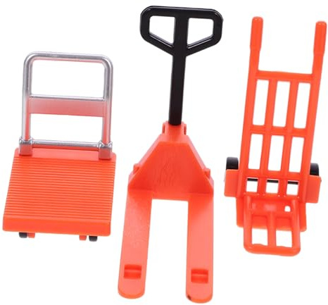 Beaupretty Mini Chariot Élévateur en Plastique pour Garçon et Filles Jouet Éducatif Modèle de Circulation Routière Accessoire Pédagogique Outils de Déménagement Miniatures 1 Set