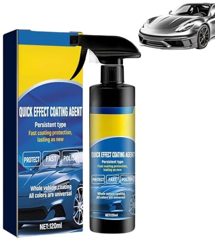 Quick Effect Coating Agent for Car, spray coating agent 3 in 1 Hochschutz-Auto-Beschichtungsspray, Das hocheffiziente Keramik-Beschichtungs spray, Repariert Kratzer Schnell (1 Stück)