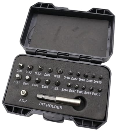 TAIZhiChen Estrattore di Viti Danneggiate Easy Out Da 22 Pezzi, Kit di Estrazione di Viti Spanate, Estrattore Professionale Multifunzionale di Bulloni in Acciaio, Nero